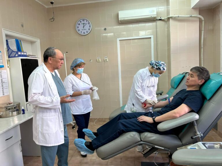 ПОЛИЦИЯЛАР ЕРІКТІ ДОНОР БОЛДЫ