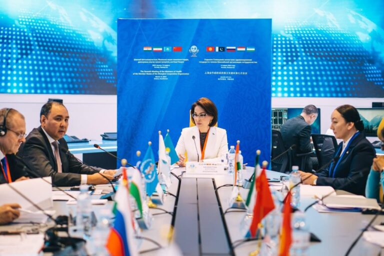 АСТАНАДА ШЫҰ-ҒА МҮШЕ МЕМЛЕКЕТТЕРДІҢ ДЕНСАУЛЫҚ САҚТАУ МИНИСТРЛЕРІНІҢ КЕЗЕКТІ КЕҢЕСІ ӨТУДЕ