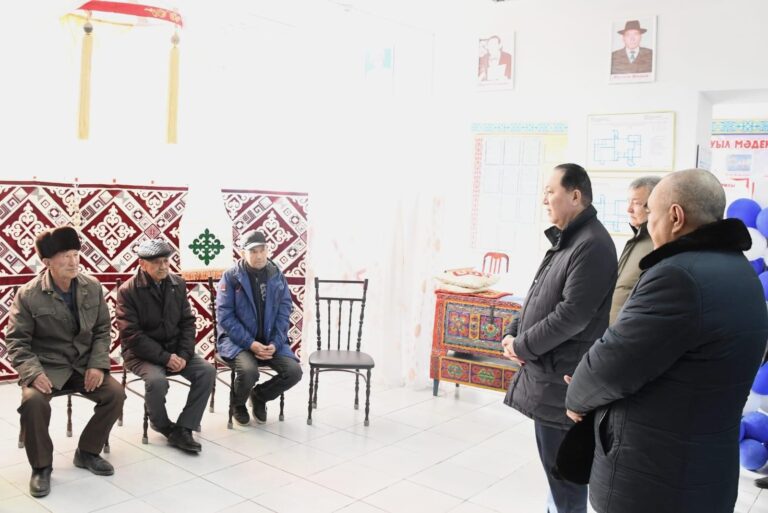 АУДАН ӘКІМІ ЖАНҚОЖА ЖӘНЕ АҚТАН БАТЫР АУЫЛДАРЫНА БАРДЫ