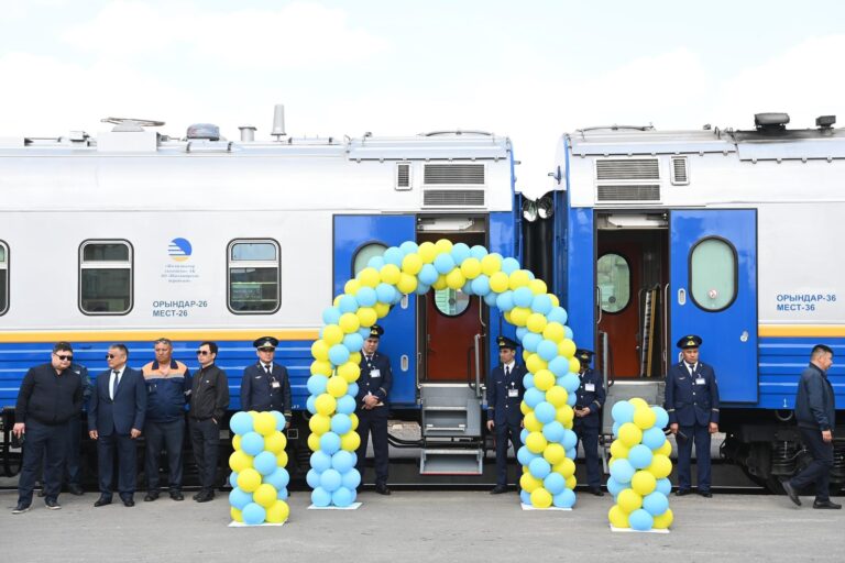 ЖАҢА ЖОЛАУШЫ ВАГОНДАРЫ ТАБЫСТАЛДЫ