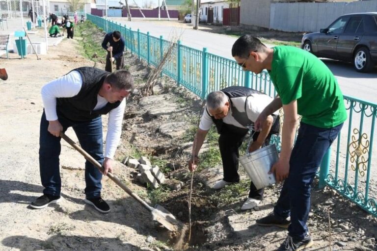 ҚАЗАЛЫДА «ЖАСЫЛ АЙМАҚ» АПТАЛЫҒЫ АЯСЫНДА БІРҚАТАР КӨГАЛДАНДЫРУ ШАРАЛАРЫ ӨТКІЗІЛУДЕ