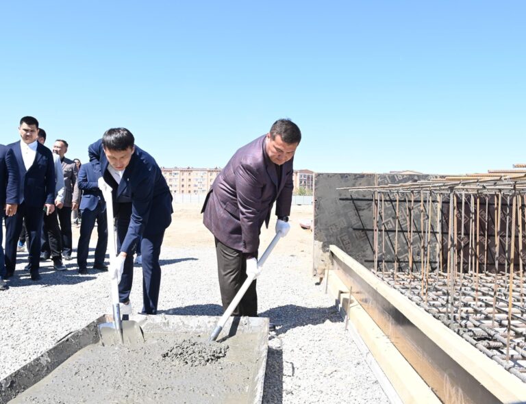 ҚЫЗЫЛОРДАДА ЖАҢА СТАДИОННЫҢ ІРГЕТАСЫ ҚАЛАНДЫ