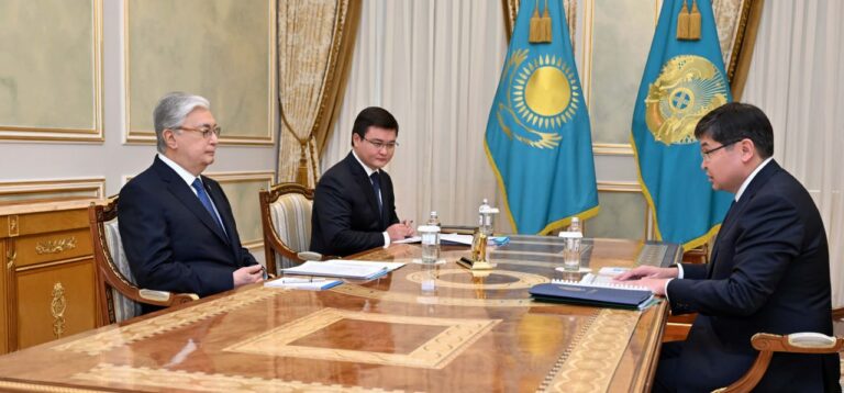 МЕМЛЕКЕТ БАСШЫСЫ ҚАРЖЫ МИНИСТРІН ҚАБЫЛДАДЫ