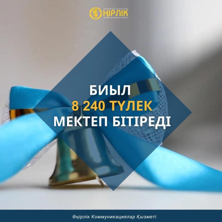 БИЫЛ 8 240 ТҮЛЕК МЕКТЕП БІТІРЕДІ