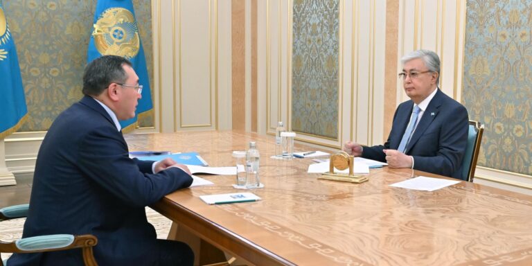 МЕМЛЕКЕТ БАСШЫСЫ АЛМАТЫ ОБЛЫСЫНЫҢ ӘКІМІН ҚАБЫЛДАДЫ