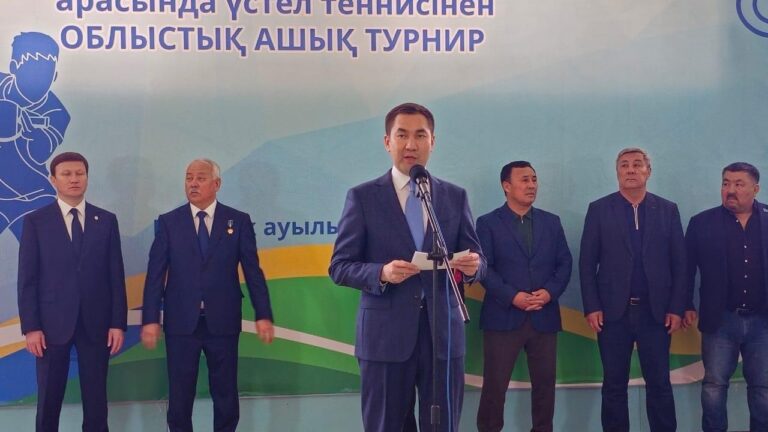 КӨРНЕКТІ МЕМЛЕКЕТ ЖӘНЕ ҚОҒАМ ҚАЙРАТКЕРІ БЕРДІБЕК МАШБЕКҰЛЫН ЕСКЕ АЛУҒА АРНАЛҒАН ҮСТЕЛ ТЕННИСІНЕН РЕСПУБЛИКАЛЫҚ ТУРНИР БАСТАЛДЫ