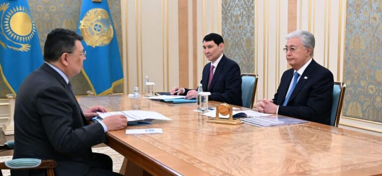 БОЗЫМБАЕВ МЕМЛЕКЕТ БАСШЫСЫНЫҢ ҚАБЫЛДАУЫНДА БОЛДЫ