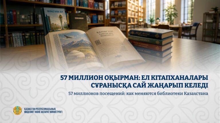 ЕЛ КІТАПХАНАЛАРЫ СҰРАНЫСҚА САЙ ЖАҢАРЫП КЕЛЕДІ
