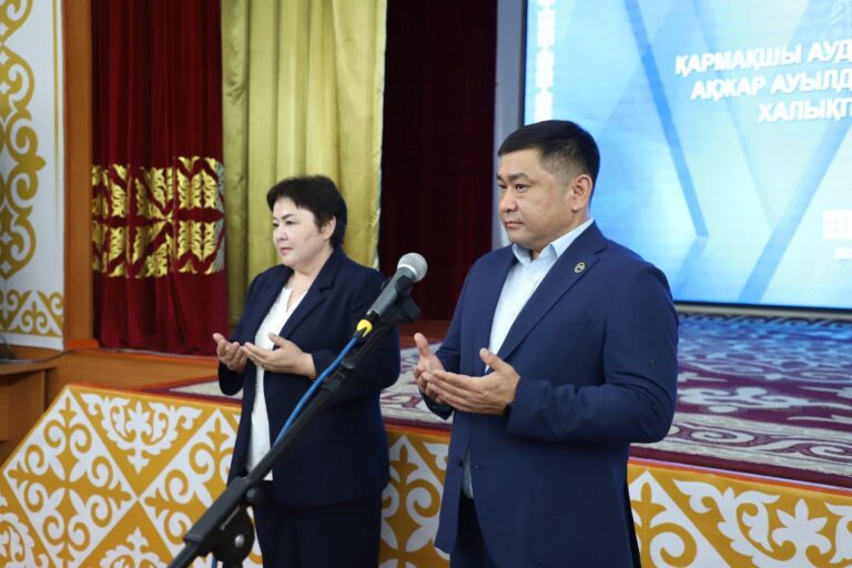 ХАЛЫҚПЕН КЕЗДЕСУ АҚЖАР МЕН АҚТӨБЕ АУЫЛДАРЫНДА ЖАЛҒАСУДА