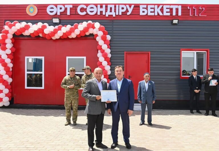ҚАРАУЫЛТӨБЕ АУЫЛДЫҚ ОКРУГІНДЕ ӨРТ СӨНДІРУ БЕКЕТІ АШЫЛДЫ